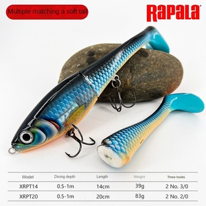 <span class=keywords><strong>Rapala</strong></span> pour Beast Soft Tail Broken Body Bait XRPT14 20cm, leurre de pêche en deux sections, pêche au poisson-chien, pêche en mer, Golden Gun, leurre de pêche - Product Image 4