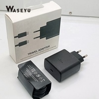 Cargador Tipo-C de 45W con Enchufe Europeo, Adaptador de Corriente PD para Samsung Galaxy Note 20, 10 Plus, S21 Ultra, Tableta, Teléfono Móvil, Carga de Alta Velocidad