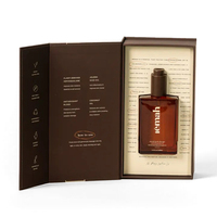 Boîte d'emballage de parfum pour femme en carton rigide magnétique de luxe noir avec logo personnalisé et insert en mousse