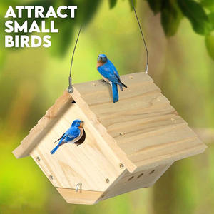 ไม้ซีดาร์แบบแขวนสำหรับ<span class=keywords><strong>บ้าน</strong></span>นกไก่กลางแจ้งสีฟ้าสำหรับตกแต่ง<span class=keywords><strong>บ้าน</strong></span>นกไก่ขนาดเล็กของขวัญสำหรับ<span class=keywords><strong>ปู่ย่า</strong></span>ตายายเฟอร์นิเจอร์สัตว์เลี้ยง - Product Image 3