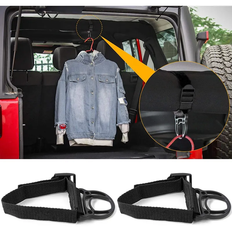 Rolbar Kleerhanger Kleding Haak Voor Jeep Wrangler Auto Interieur Onderdelen Accessoires Zwart