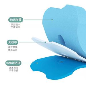 B10 Disposable Toilet <b>Brush</b> With Cleaning Liquid Wall Mounted Long Handle Solid White Plastic For Bathroom Cleaning - Product Image 3