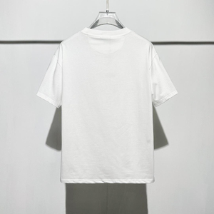 Nueva Llegada Pulia Versión Correcta Algodón Puro de Alta Calidad 270g Cuello Redondo Manga Corta Estampado Vintage con Letras Camiseta de Verano para Hombre - Product Image 2