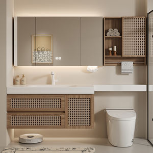 Soluzione di stoccaggio per il bagno con <span class=keywords><strong>Base</strong></span> antiscivolo di appello minimalista e impianto idraulico universale per il bagno - Product Image 3