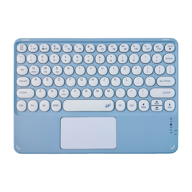 Magic 78 Keys Ultra Slim Portable BT Touchpad Mini Wireless Ambidextrous Keyboard with Type-C for Ipad Pro