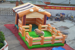 Juegos comerciales de Navidad Plaza de toros inflable Castillo de rebote Toro mecánico inflable - Product Image 5