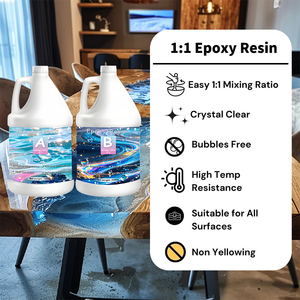 SISUN <strong>Clear</strong> Crystal <strong>Epoxy</strong> Resin High Glossy <strong>UV</strong> Protection Anti-Scratch <strong>Epoxy</strong> Resin And Hardener For Countertop <strong>Coating</strong> 3D Floor