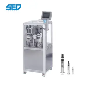 Semi Automatic Empty Pre Filled Gel Liquid Syringes Filling and Sealing Machine