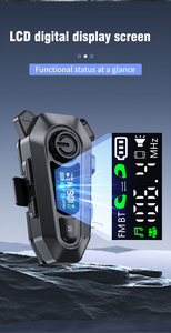 Auriculares Inalámbricos para Casco de Motocicleta con Radio FM, Pantalla Digital y BT 6.0, Resistentes al Agua, para Ciclismo al Aire Libre, Comunicación en Grupo, Novedad 2026 - Product Image 5