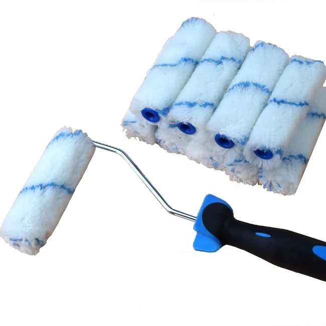 4" Mini Polyester Wall Paint Roller Brush Set Manufacturer