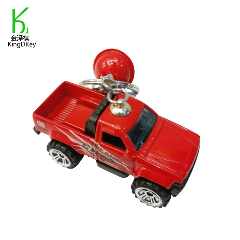 Hot sale Lovely Cartoon Plastic Truck Keychain Car Keyring Mini Toy Car Animation Car Truck Model for Children Gifts