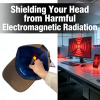 Casquettes de protection contre les radiations Faraday, casquette de baseball avec blocage des signaux EMF RF