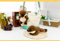 Vente en gros de 6 pouces en peluche canard éléphant pingouin ours en peluche cochon poupée porte-clés pendentif