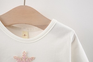 เสื้อผ้าเด็กขายส่ง ชุดเดรสเด็กแบบใหม่ 2 ชิ้น ชุดเซ็ตเสื้อโค้ทผ้าเดนิมและกระโปรงบัลเลต์ - Product Image 6