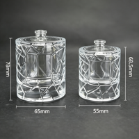 Botol Parfum Kaca Kosong Harga Grosir Frasco De Perfume 50ml 100ml Botol Parfum Silinder dengan Kotak Kustom