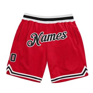 Pantalones Cortos de Baloncesto Retro Personalizados con Logotipo Bordado, Pantalones Cortos Deportivos de Malla de Doble Capa para Hombre, Ropa Deportiva Urbana para Jóvenes - Product Image 2