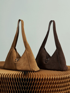 Bolso Tote Casual de Gran Capacidad para Mujer, de Cuero Genuino Personalizado, Estilo Retro Otoñal, Textura de Cuero Esmerilado de Alta Calidad, con una Sola Correa - Product Image 4