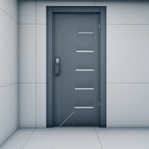 Cửa thép an ninh hiện đại cao cấp bằng thép không gỉ, cửa ra vào chính ngoài trời cho nhà ở, sản xuất tại nhà máy 36 năm kinh nghiệm, nhận gia công ODM/OEM. - Product Image 5