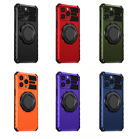 Étui de téléphone magnétique rotatif compatible transfrontalier pour iPhone 15 Pro Max, iPhone 16, iPhone 14 Pro – Coque de protection