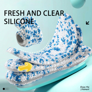 Semelles de sport Popcorn en <span class=keywords><strong>silicone</strong></span> pour hommes et femmes, souples, élastiques, absorbant la sueur, résistantes aux odeurs et aux chocs. - Product Image 6