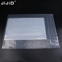 Sac plat personnalisé JIJID, transparent, de qualité alimentaire, résistant à l'humidité, petit sac en plastique PE pour vêtements, sac en plastique transparent thermoscellable
