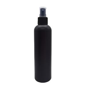 250ml Onça HDPE Plástico Vazio Recarregável Matte Black Mist <span class=keywords><strong>Spray</strong></span> Garrafa com Black Ribbed Fine Mist Pump <span class=keywords><strong>Spray</strong></span> Caps - Product Image 1