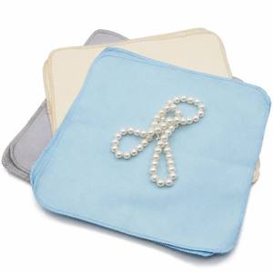 Chiffon de nettoyage pour pierres précieuses, chiffon de nettoyage pour bijoux en diamant, tissu en peluche double face, non rayant, pour l'entretien des diamants et des perles, chiffon en microfibre - Product Image 2