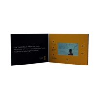 Nouveaux produits en promotion : Carte d'invitation cadeau, livre musical transparent, lecteur vidéo à écran LCD, brochure