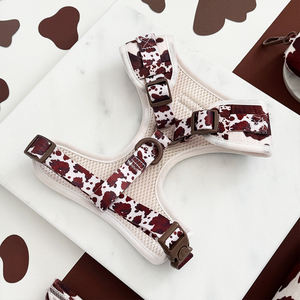 Fesyen pola Denim kustom untuk anjing ukuran kecil dan sedang tali kekang anjing peliharaan peliharaan anjing <span class=keywords><strong>Pitbull</strong></span> - Product Image 5