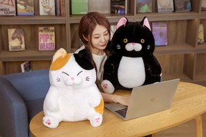 2 jouets en peluche chat chanceux mignon en gros cadeaux intéressants décorations jouet de sommeil
