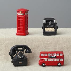 Mini machine à écrire pour piano avec caméra rétro moderne-Décorations pour la maison en résine créative Boutique en ligne Accessoires de prise de vue Petits ornements anciens - Product Image 1