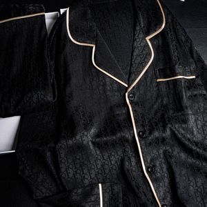 Bộ đồ ngủ nam cao cấp chất liệu lụa đá thoáng mát mùa xuân hè thu năm 2025, đóng hộp quà tặng dành cho bố và bạn trai - Product Image 1