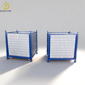 Boîte en treillis métallique Easylink équipée de plaques en PP et de roulettes - Product Image 5