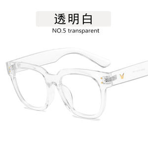 Hot Selling Fashion Newest Black White <b>Large</b> <b>Frame</b> Glasses Anti Blue Light Glasses Oversized Square Glasses 2021 - Product Image 3