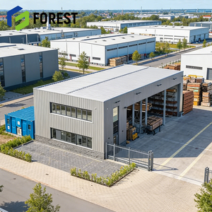 Entrepôt commercial en acier résistant à la corrosion du Québec, installation de stockage industrielle modulaire en Indonésie avec isolation en laine de roche - Product Image 1