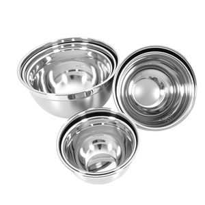 Ensemble de 7 bols à salade en acier inoxydable de tailles variées, base antidérapante en silicone moderne, prix de gros - Product Image 3