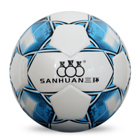Ballon de football Sanhuan haute performance taille 5 en PU, procédé de thermocollage, logo personnalisable, pour entraînement, fabriqué en usine