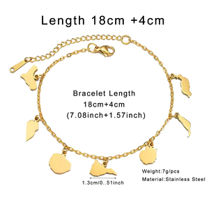 Pulseras de las Islas Canarias, España, para Mujer, El Hierro, La <span class=keywords><strong>Palma</strong></span>, La Gomera, Tenerife, Gran Canaria, Fuerteventura, Lanzarote, Joyería con Dijes - Product Image 3