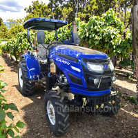Lansu 60HP Mini tracteur diesel pour petite ferme cultivateur compact utilisé avec prise de force et sous-sol Machine agricole efficace