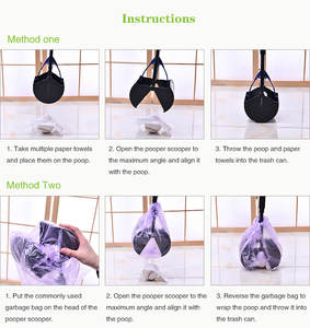 Juicepet all'ingrosso di rifiuti domestici per animali domestici <span class=keywords><strong>Scooper</strong></span> per cani accaparramento di cacca di cane lungo 80cm manico pieghevole cacca per cani - Product Image 6