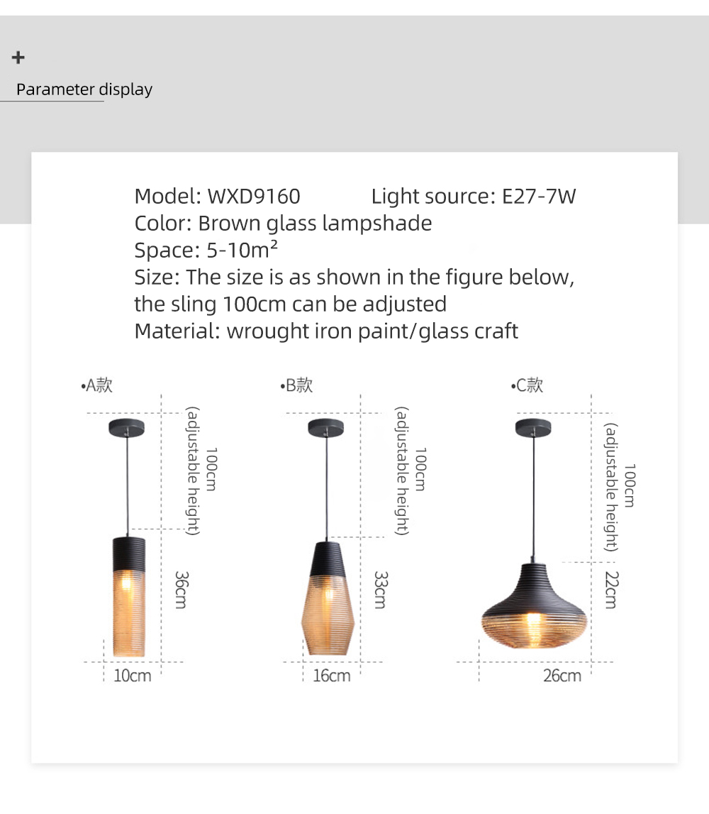 Wholesale Antique Art Glass Pendant Light Hotel Home Decor Hand Blown Stained Glass Hanging Lamp For Living Room