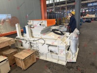Concasseur à rouleaux hydraulique double 2PGY robuste, machine de fabrication de sable à partir de pierre de rivière pour agrégats de béton