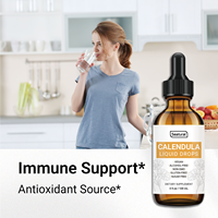 Extrait de Calendula en Gouttes Liquides Marque Blanche – Teinture Naturelle à Base de Plantes pour la Santé de la Peau