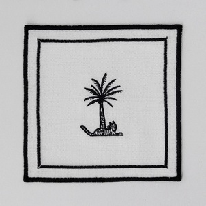 Pure <b>Linen</b> Napkin Cocktail Handmade Washable Embroidered <b>Table</b> <b>Cloth</b> 100% <b>Linen</b> for Wedding Organic Fabric Custom LOGO - Product Image 1
