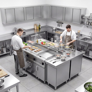Commercial <b>Kitchen</b> Wall-Mounted Corner Storage Cabinet Stainless Steel Space-Saving Wall Hung Corner Cupboard - Product Image 3