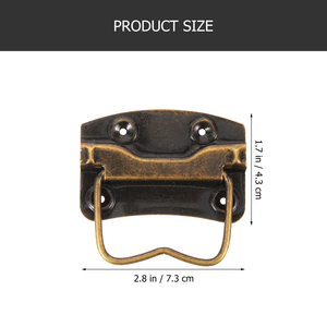 Poignées de meubles modernes en acier inoxydable durables pour armoire, commode, tiroir, coffre – Remplacement facile au design carré - Product Image 3