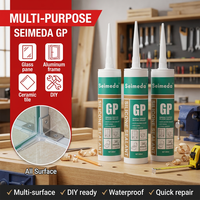 Mastic silicone neutre transparent anti-UV pour fenêtres et portes, étanche et résistant aux intempéries, pour la construction