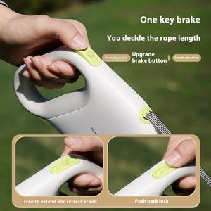 Commercio all'ingrosso solido Cross-Border 5m riflettente guinzaglio da passeggio telescopico controllabile per animali domestici riavvolgitore con impugnatura imbottita - Product Image 2