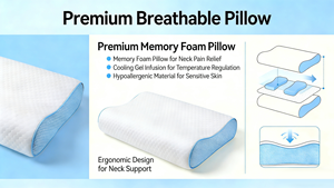 Almohada <span class=keywords><strong>de</strong></span> Espuma Viscoelástica Personalizada OEM ODM, Almohada Cervical <span class=keywords><strong>con</strong></span> Logotipo, Forma <span class=keywords><strong>y</strong></span> Tamaño Personalizados para Venta al Por Mayor - Product Image 2