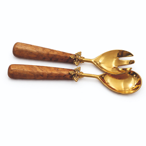 ชุดเซิร์ฟเวอร์สแตนเลสสตีลร่วมสมัยพร้อมด้ามจับดีไซน์ทันสมัย ​​กันลื่น ปลอดภัยสำหรับเครื่องล้างจาน อุปกรณ์เสิร์ฟสำหรับรับประทานอาหาร - Product Image 5